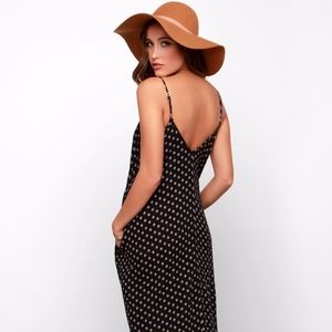 Lulu's Boho Crepe Maxi dress with Pockets